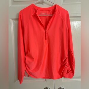 Free Country Bright Coral Long Sleeve Top